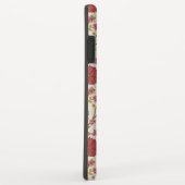 Jacobean Floral Pattern Reds Pinks Gold Cream Case-Mate iPhone Case (Achterkant/rechts)