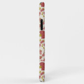 Jacobean Floral Pattern Reds Pinks Gold Cream Case-Mate iPhone Case (Achterkant/rechts)