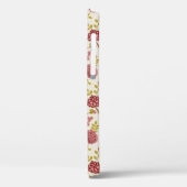 Jacobean Floral Pattern Reds Pinks Gold Cream Case-Mate iPhone Case (Achterkant / Links)