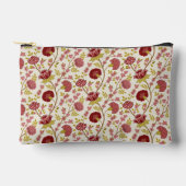 Jacobean Floral Pattern Reds Pinks Gold Cream Etui (Voorkant)