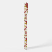 Jacobean Floral Pattern Reds Pinks Gold Cream iPhone Hoesje (Rechterkant)