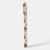 Jacobean Floral Pattern Reds Pinks Gold Cream iPhone Hoesje (Linkerkant)