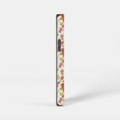 Jacobean Floral Pattern Reds Pinks Gold Cream iPhone Hoesje (Rechterkant)