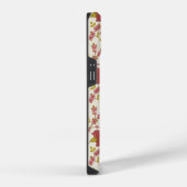 Jacobean Floral Pattern Reds Pinks Gold Cream iPhone Hoesje (Rechterkant)
