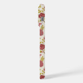Jacobean Floral Pattern Reds Pinks Gold Cream iPhone Hoesje (Linkerkant)