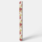 Jacobean Floral Pattern Reds Pinks Gold Cream Samsung Galaxy Hoesje (Achterkant horizontaal)