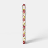 Jacobean Floral Pattern Reds Pinks Gold Cream Samsung Galaxy Hoesje (Linkerkant)