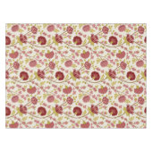 Jacobean Floral Pattern Reds Pinks Gold Cream Tafelkleed (Voorkant (Horizontaal))