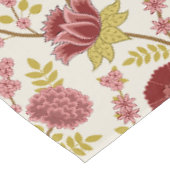 Jacobean Floral Pattern Reds Pinks Gold Cream Tafelkleed (Gekanteld)