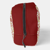 Jacobean Floral Pattern Reds Pinks Gold Cream Toilettasje (Rechts)