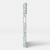 Jacobean Floral Pattern Teals op Cream iPhone Hoesje (Rechterkant)