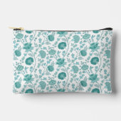 Jacobean Floral Pattern Teals op wit Etui (Voorkant)