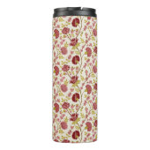 Jacobean Floral Rpt Pattern Reds Pinks Gold Cream Thermosbeker (Achterkant)