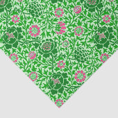 Jacobean Floral Wallpaper, Emerald en Lime Green Tissuepapier (Detail)