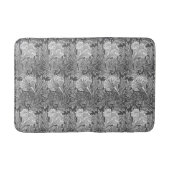 Jacobean Flower Damask, Grey/Grey en White Badmat (Voorkant)