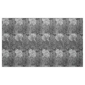 Jacobean Flower Damask, Grey/Grey en White Stof (Fat Quarter)