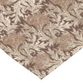 Jacobean Flower Damask, Taupe Tan en Cream Korte Tafelloper (Hoek)