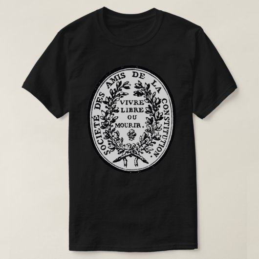Jacobin Club Seal - Franse Revolutie, Radicaal, Ro T-shirt (Design voorkant)