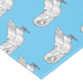 Jacobin duif vogel cartoon illustratie  tafelkleed (Gekanteld)