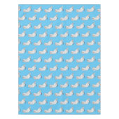 Jacobin duif vogel cartoon illustratie  tafelkleed (Voorkant)