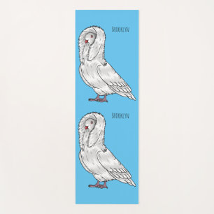Jacobin duif vogel cartoon illustratie yogamat