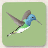 Jacobin Hummingbird, transparant. Bier Onderzetter (Voorkant)