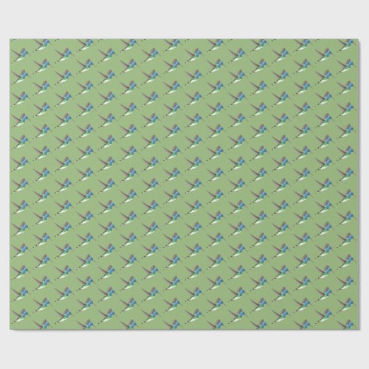 Jacobin Hummingbird, transparant. Cadeaupapier (Vlak)