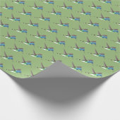 Jacobin Hummingbird, transparant. Cadeaupapier (Hoek)