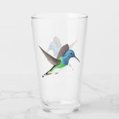 Jacobin Hummingbird, transparant. Glas (Achterkant)