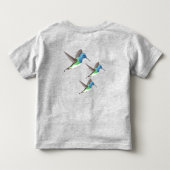 Jacobin Hummingbird, transparant. Kinder Shirts (Achterkant)