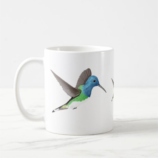 Jacobin Hummingbird, transparant. Koffiemok (Links)