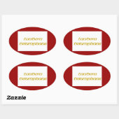 Jacobite 1745 vlag ovale sticker (Vel)