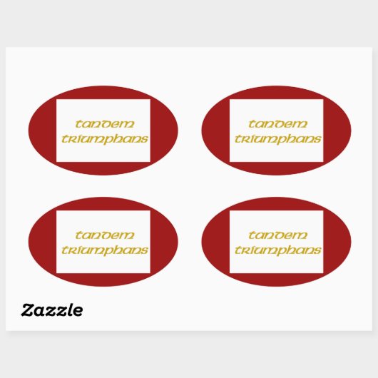 Jacobite 1745 vlag ovale sticker (Vel)