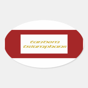 Jacobite 1745 vlag ovale sticker