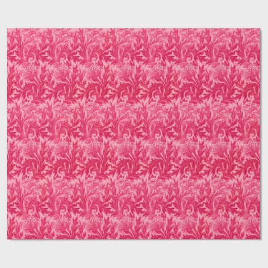 Jacoboon Flower Damask, Fuchsia and Light Pink Cadeaupapier (Vlak)