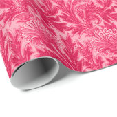 Jacoboon Flower Damask, Fuchsia and Light Pink Cadeaupapier (Rol Hoek)