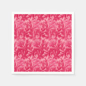 Jacoboon Flower Damask, Fuchsia and Light Pink Servet (Voorkant)