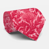 Jacoboon Flower Damask, Fuchsia and Light Pink Stropdas (Opgerold)