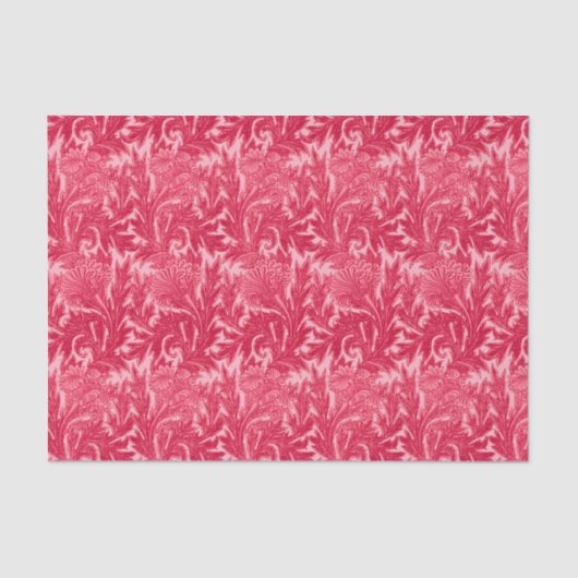 Jacoboon Flower Damask, Fuchsia and Light Pink Tissuepapier (Voorkant)