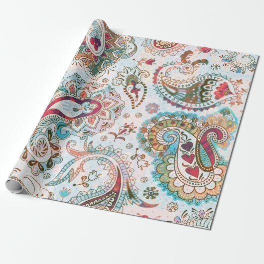 Jacoboon naadloos patroon. Achtergrond bloemen, et Cadeaupapier (Uitgerold)