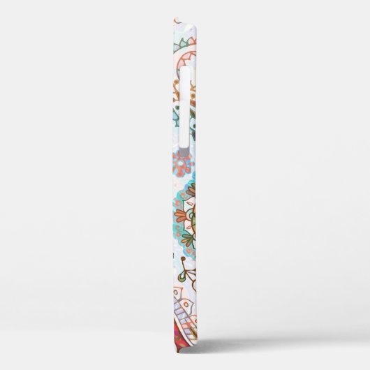 Jacoboon naadloos patroon. Achtergrond bloemen, et Case-Mate iPhone Case (Achterkant / Links)