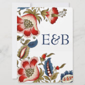 Jacoboon red and blue Invitation Kaart (Achterkant)