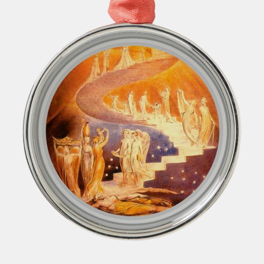 Jacob's Dream By William Blake Metalen Ornament (Voorkant)
