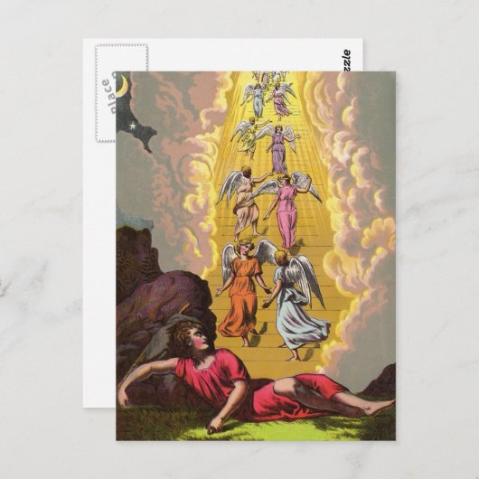 Jacob's droom briefkaart (Voorkant / Achterkant)