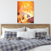 Jacob's droom door William Blake Canvas Afdruk (Insitu (Slaapkamer))
