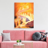 Jacob's droom door William Blake Canvas Afdruk (Insitu (Woonkamer))