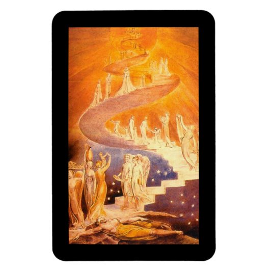 Jacob's droom door William Blake Magneet (Verticaal)