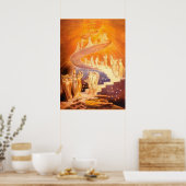 Jacob's droom door William Blake Poster (Keuken)