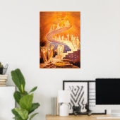 Jacob's droom door William Blake Poster (Thuiskantoor)