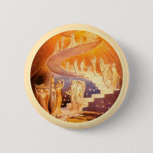 Jacob's droom door William Blake Ronde Button 5,7 Cm (Voorkant)